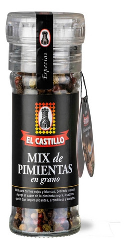 Molinillo Pimienta Mix En Grano El Castillo X40 Gr