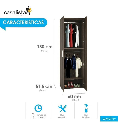 Clóset 2 Puertas Casa Lista® Sueños