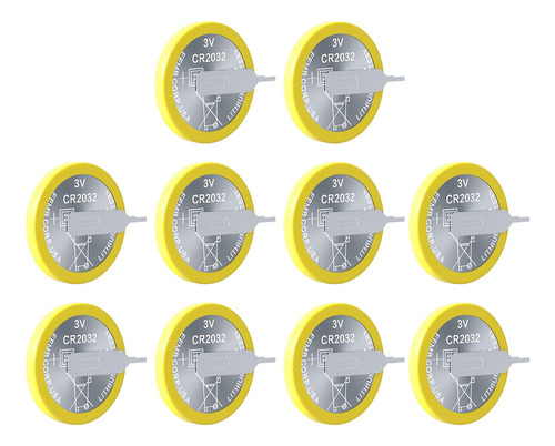 Eemb Paquete De 10 Baterias Cr2032 Con Pestanas De Soldadura