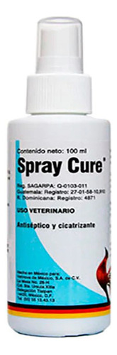 Spray Cure 100 Ml // Cicatrizante//  Lab. Vetinova//gallos