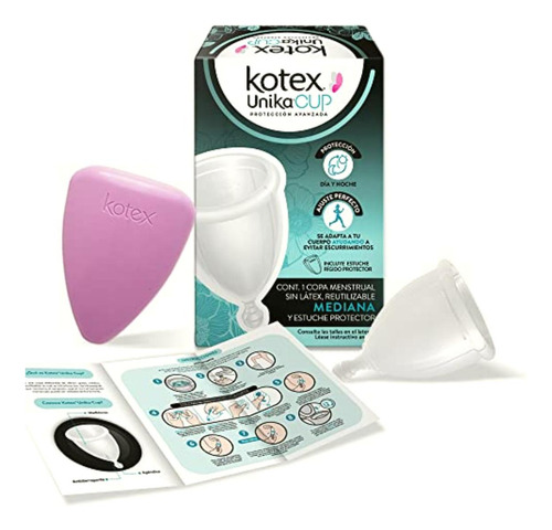 Kotex Unika, Copa Menstrual Con Estuche, Tamaño Mediano 15