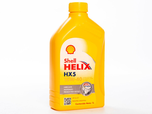 Imagen 2 de 8 de Aceite De Motor Shell Helix Hx5 15w40 Mineral X 1 Litro