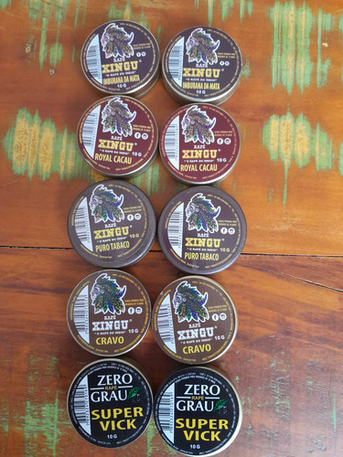 10 Rapé Xingu ( Cacau, Tabaco.cravo,super Vick E Imburana )