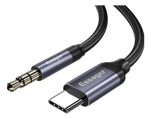 Cable Auxiliar De Audio 3.5 A Usb C 1 Metro De Largo