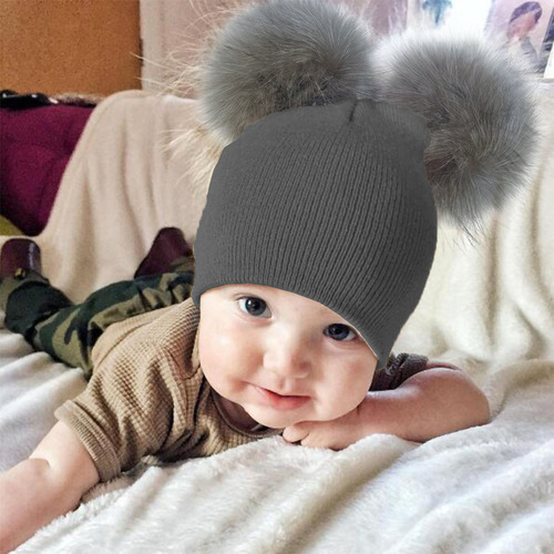 Gorro De Lana Sintética Cálido Para Invierno, Para Niñas Y N