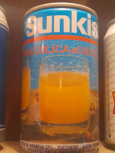 Antigua Lata Chapa Colección Jugo Naranja Sunkist 330 Ml 