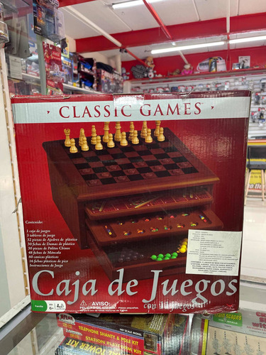 Game House 11 Juegos De Madera Damas Chinas, Ajedrez