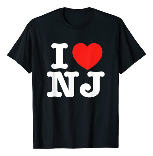 I Heart Nueva Jersey (nj) Polera De Amor