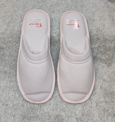 Imagen 1 de 3 de Pantuflas Chinelas De Algodón Inyectadas Verano Poema Intimo