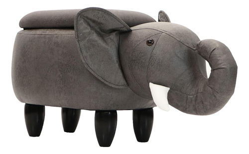 Critter Sitter - Mueble En Forma De Elefante Color Gris Acabado Mate