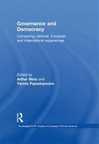 Governance And Democracy, De Arthur Benz. Editorial Taylor Francis Ltd, Tapa Blanda En Inglés
