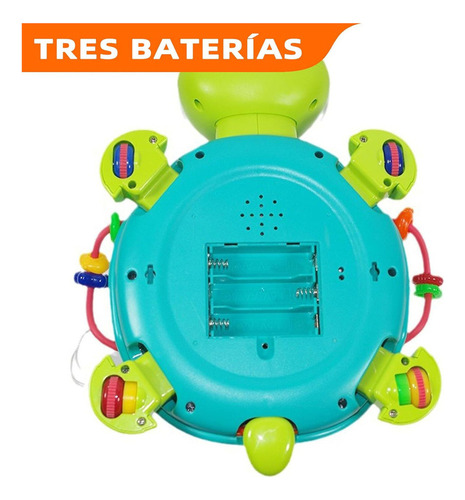 . Juguete Para Gatear Tortuga Sensorial Con Música