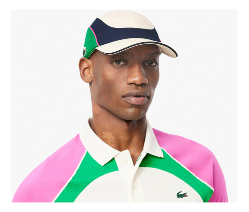 Gorra Lacoste Tenis Rk9207 Unisex Blanco / Azul Marino / Verde Blanco / Azul Marino / Verde Hi9 T.u