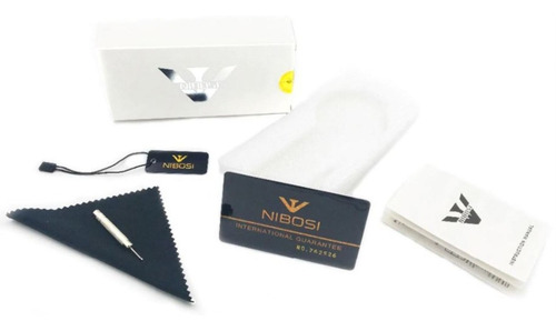 Relógio Masculino Nibosi Original Vidro De Safira Resistente