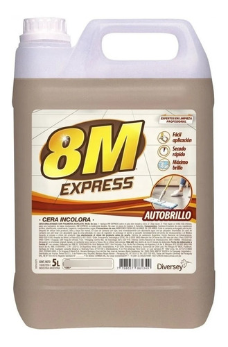 Cera Autobrillo Incolora 8m Express X 5lts -