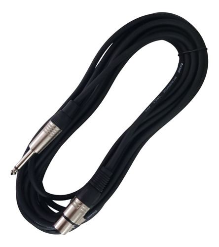 Cable Xlr Canon A Plug 6.5mm 6 Metros Microfono Mixers Int