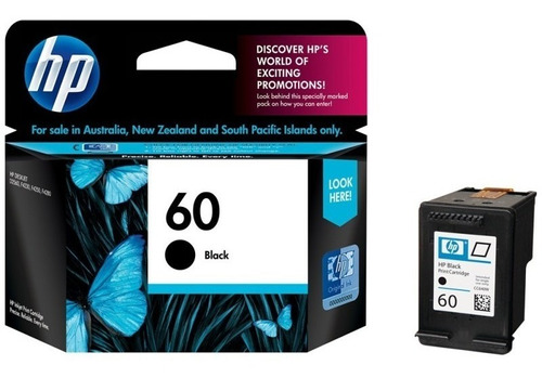 Cartucho Hp Mod: 60 Negro Cc640wl Carga 4,5ml Original Royal