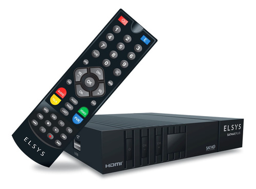 Receptor Digital Tv Fullhd Satélite Sathd Satmax Plus Elsys