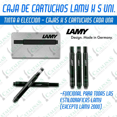 Cartuchos Lamy  T 10 Caja X5 Unid. Coloreleccion Microcentro