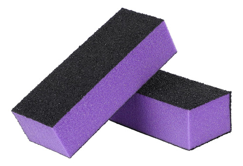 Uxcell De 4 Vías Archivo De Uñas, 2 Pcs Buffer Buffer Block