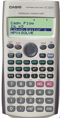 Calculadora Casio Financiera Fc-100v 4 Lin 10+2 Dig Env Grat