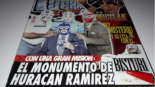 Huracan Ramírez. Revista Luchas 2mil. #343.. No Santo.