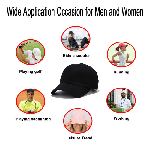 Gorra De Béisbol Ajustable De Algodón Para Hombre Y Mujer