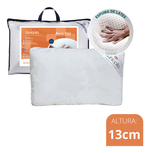 Kit Mix De Travesseiros De Látex Basic Flat E Soft