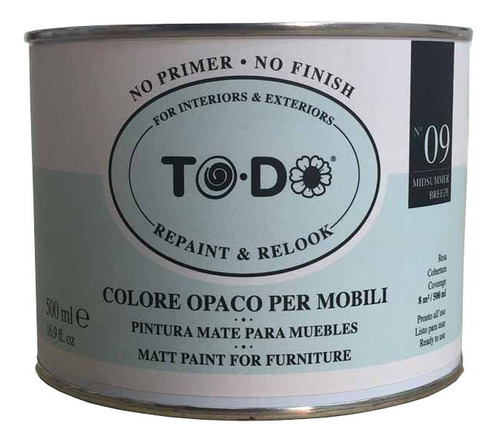 Pintura Chalk Marca To-do 500 Ml Color Midsummer Breeze