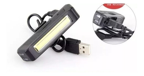 Imagen 2 de 3 de Luz Led Delantera Recargable Usb 100 Lumens Van Halen Van008