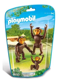 Saquinho Playmobil Animais Zoo - Família De Macacos - 6650