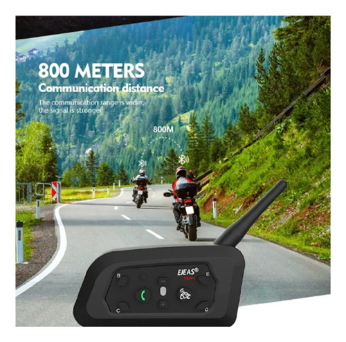 Combo Intercomunicador Ejeas V6 Pro + Euc Control Manillar