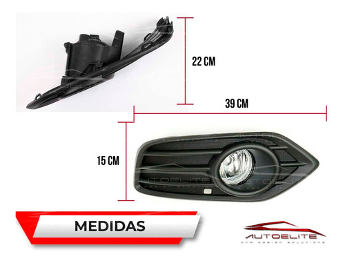 Imagen 3 de 10 de Kit Faros Niebla Honda Hr-v 2019 2020 2021 Biseles Y Switch