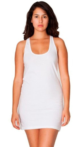 American Apparel Mujer De Jersey Fino Racerback Tank Dress