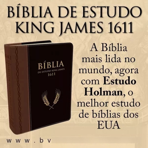Imagem 3 de 3 de Bíblia De Estudo King James Fiel 1611 Com Estudo Holman