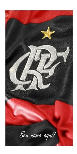 Banner Do Flamengo Em Tecido Oxford Com 2,00x0,95cm