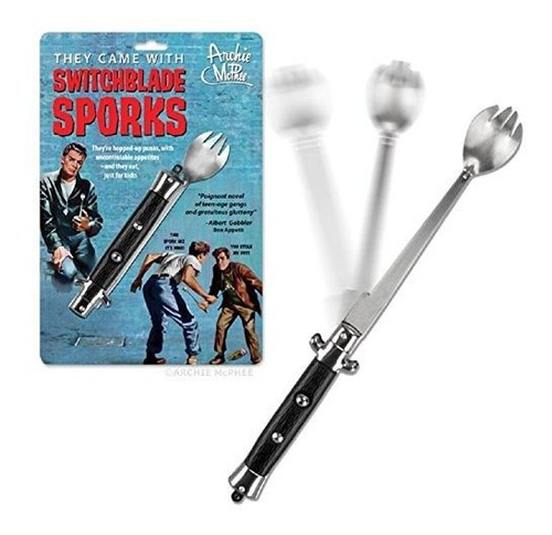 Herramienta Portátil Para Almuerzo Switchblade Spork Novelty