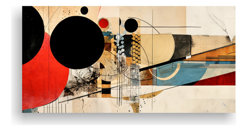 40x20cm Cuadros Decorativos De Arte Abstracto Con Collage De
