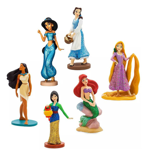 Princesas Figuras Set  De Disney Para Niñas