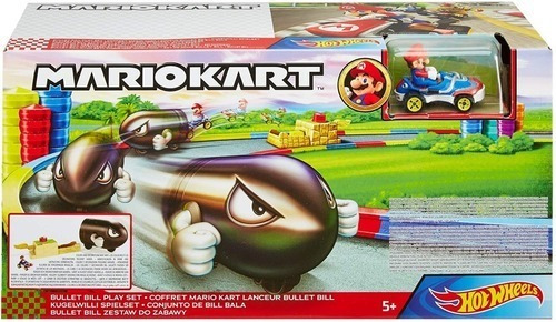 Pista Hot Weells Mario Kart , Lanzador Bullet Bill