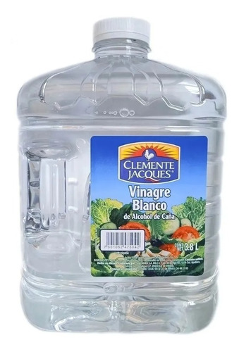 Vinagre Blanco De Alcohol De Caña Clemente Jacques De 3.8 L