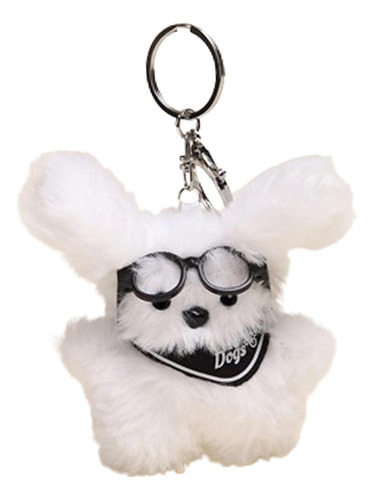 - Llavero De Felpa Con Gafas Para Cachorro, Regalo B