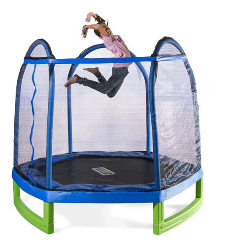 Trampolín Cama Elástica Segura P/ Niños 3a10 Años Acolchado