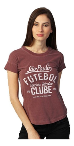 Camisa Feminina São Paulo Raiz Penalty Oficial Baby Look