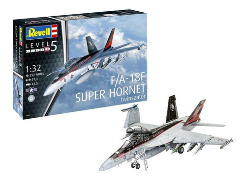 Revell Avion F/a-18f Super Hornet Twinseater 1/32 Arma Pinta