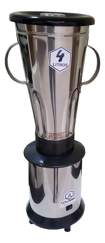 Liquidificador Industrial Alta Rotação 4 LT JL Colombo Aço Inox