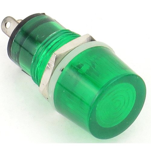 Pack Yuco Led Mm Mini Luz Piloto Verde Ac Dc Terminal Anillo