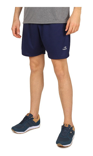 Short Topper Poly Men Mix Azul Deportivo 166262 Eezap