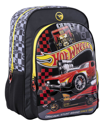 Hot wheels mochila 18 espalda -red cars Negro