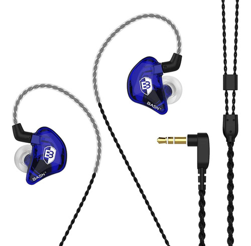 Auriculares Con Monitor De Oido Basn Bc100blue Azul